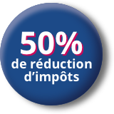 50% crédit d'impôt